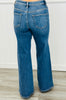 Risen Midnight Shine Rhinestone Wide Leg Jeans (Reg & Plus)