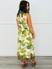 Ivory Tropical Mixed Print Midi Dress (Reg & Plus)