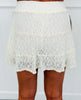 Ivory Lace Mini Skort (Reg. and Plus)
