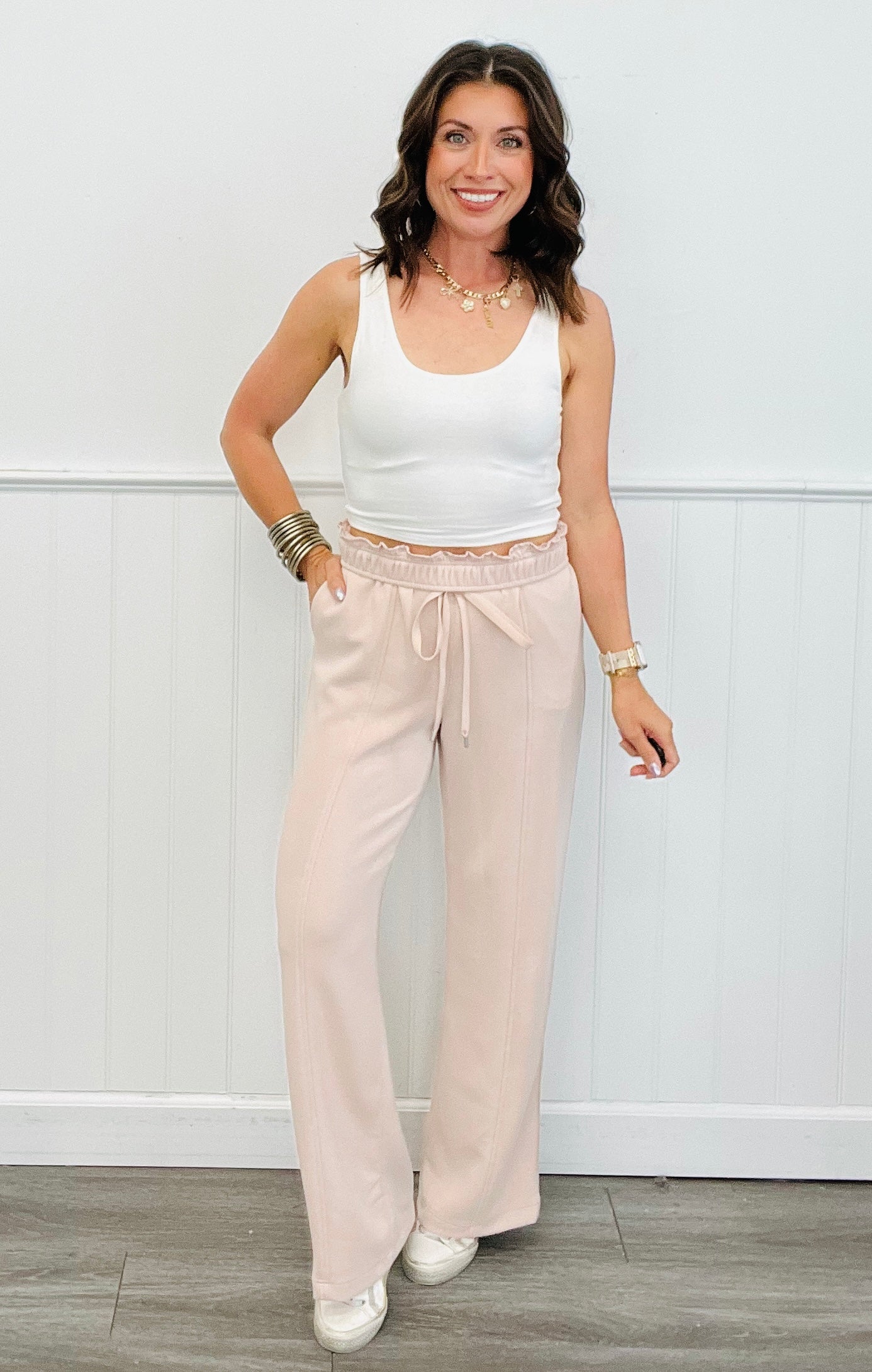 Pale Blush Soft Modal Pants (Reg.)