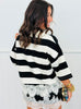 Striped Polo Lace Hem Top (Reg. )