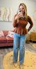 Pearl Detail Neckline Long Sleeve Top (Reg.) - 3 Colors