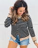 Striped Button Down Cardigan (Reg.) - 3 Colors
