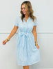 Baby Blue Embroidered Elegant Midi Dress (Reg. & Plus)