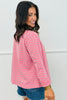 Taupe/Pink Striped Cami Top & Button Up Cardigan (One Size)
