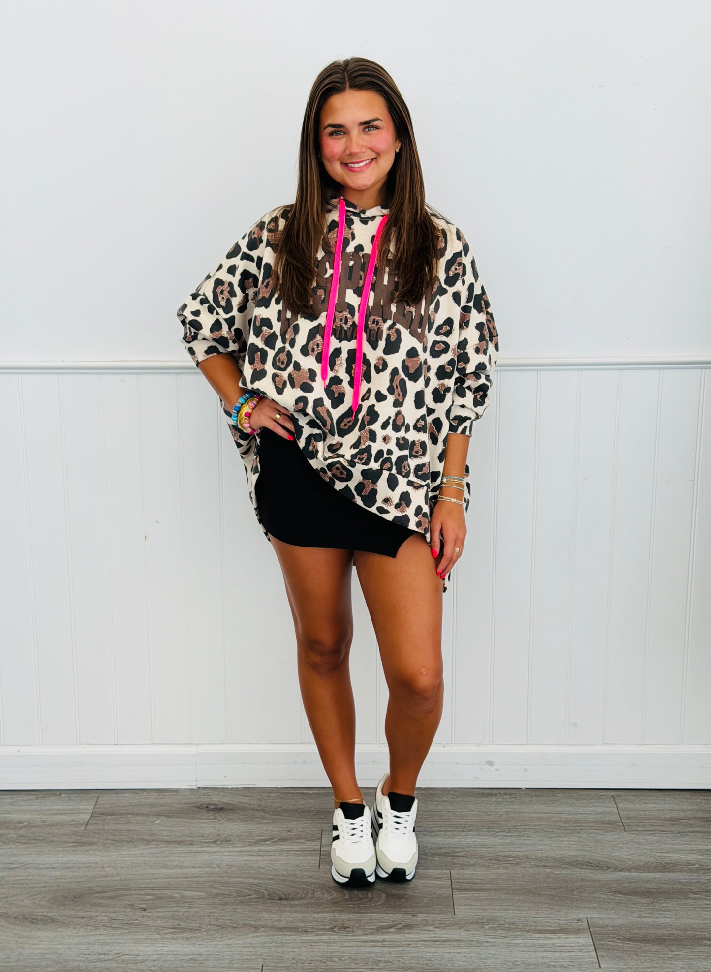 Inspired Leopard Hooded Top (One Size)