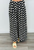 Black Polka Dots Lined Pants (Reg)