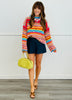 Neon Multi Textured  Knit Sweater Coverup (Reg.)