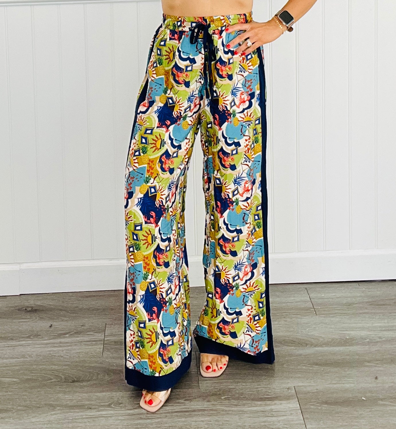 Multi Color Tassel Palazzo Pants (Reg)