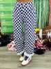 Checkered Game Day Barrel Pants (Reg.) - 3 Colors