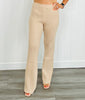 Taupe Elastic Waist Sweater Pants (Reg.)