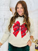 Plaid Bow Sweatshirt (Reg. and Plus)