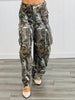 Stone Camo Print Barrel Cargo Jeans (Reg.)