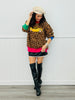 Black Pleather Mini Skirt (Reg.)