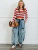 Denim Cargo Parachute Pants (Reg.)
