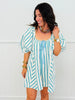 Multi Stripe Oversized Romper (Reg.)-2 Colors