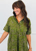 Olive Paisley Print Maxi Dress (Reg.)