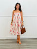 Cream/Red Garden Party Maxi Skirt (Reg & Plus)