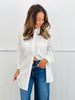 Long Sleeve Woven Oversized Shirt (Reg.)- 3 Colors
