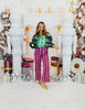 Queen Of Sparkles Dk Green Multi Ornament Card Logo Sweatshirt (Reg. & Plus)