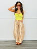 Darling Doe Spotted Print Barrel Pants (Reg.)