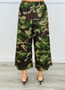 Camo Print Cropped Pants (Reg. and Plus)
