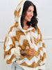 POL Ivory/Caramel Oversized Hoodie Sweater Top (Reg.)