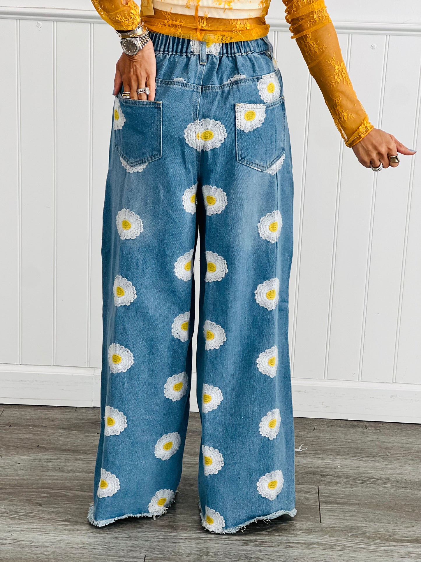 Daisy Denim Wide Leg Pants (Reg. and Plus)