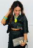 POL Black Contrast Dangle Trim Shirt (Reg.)