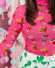 Holiday Drinks Keigan Mesh Top (Reg. and Plus)
