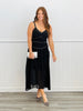 Black Chiffon Midi Dress (Reg.)