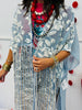 POL Powder Blue Loose Weave Tassel Midi Cardigan (Reg.)