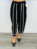 Black Harlem Striped Pants (Reg & Plus)