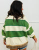 Oli & Hali Contrast Stripe Lace Up Top (Reg.)