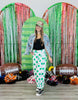 Kelly Green Polka Dot Barrel Pants (Reg & Plus)