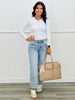 Risen Light Bows Abound Barrel Jeans (Reg & Plus)