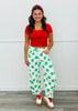 Kelly Green Polka Dot Barrel Pants (Reg & Plus)