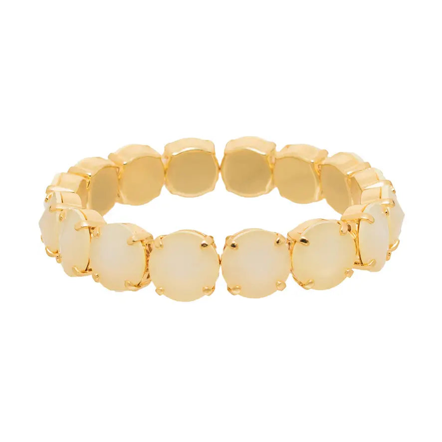 TOVA - Croatia Stretch Bracelet - Ultra White Opal Fairy Dust ( Colors)