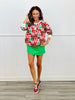 Dear Scarlett Red/Green Joyful Sweater (Reg. and Plus)