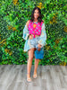 POL Aqua Multi Belted Sweater Cardigan (Reg.)
