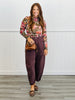 Chocolate Acid Washed Denim Barrel Pants (Reg & Plus)