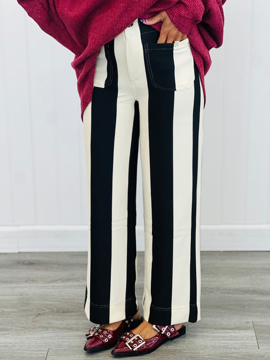 Colette Bold Stripe Pants (Reg.)-2 Colors