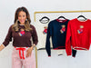 Embroidered Teddy Bear Sweater (Reg.) - 4 Colors