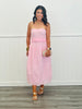 Eyelet Tube Top and Midi Skirt Set (Reg.) - 3 Colors