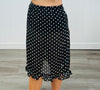 Polka Dot Sheer Midi Skirt (Reg.)