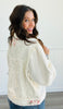 POL Oatmilk Balloon Sleeve Crochet Patch Jacket (Reg.)