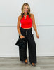 Drawstring Polka Dot Gaucho Pants (Reg.) - 2 Colors