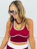 Contrast Piping Crop Tank Top & Pants Set (Reg.) - 2 Colors