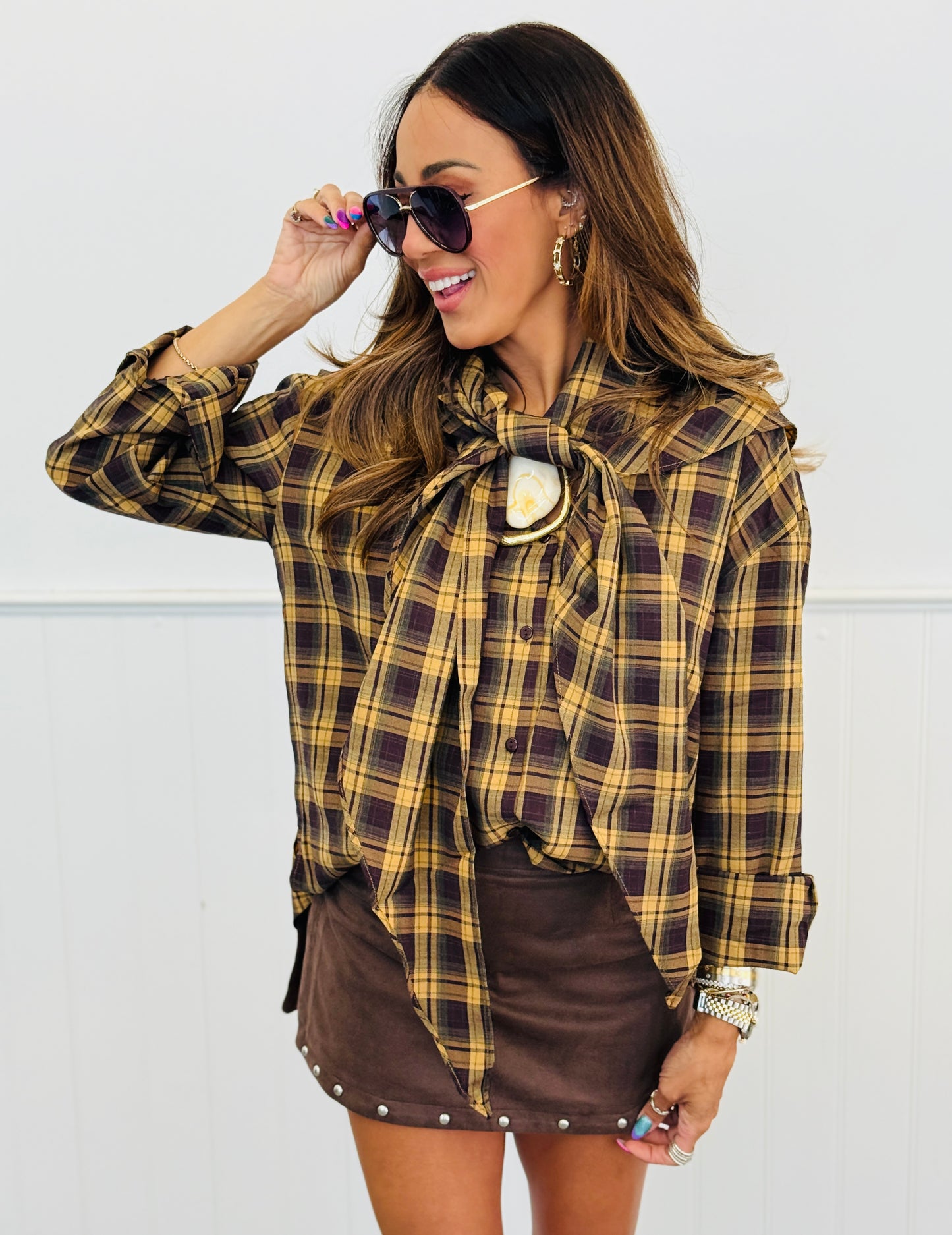 Plaid Button Down Shirt (Reg.)