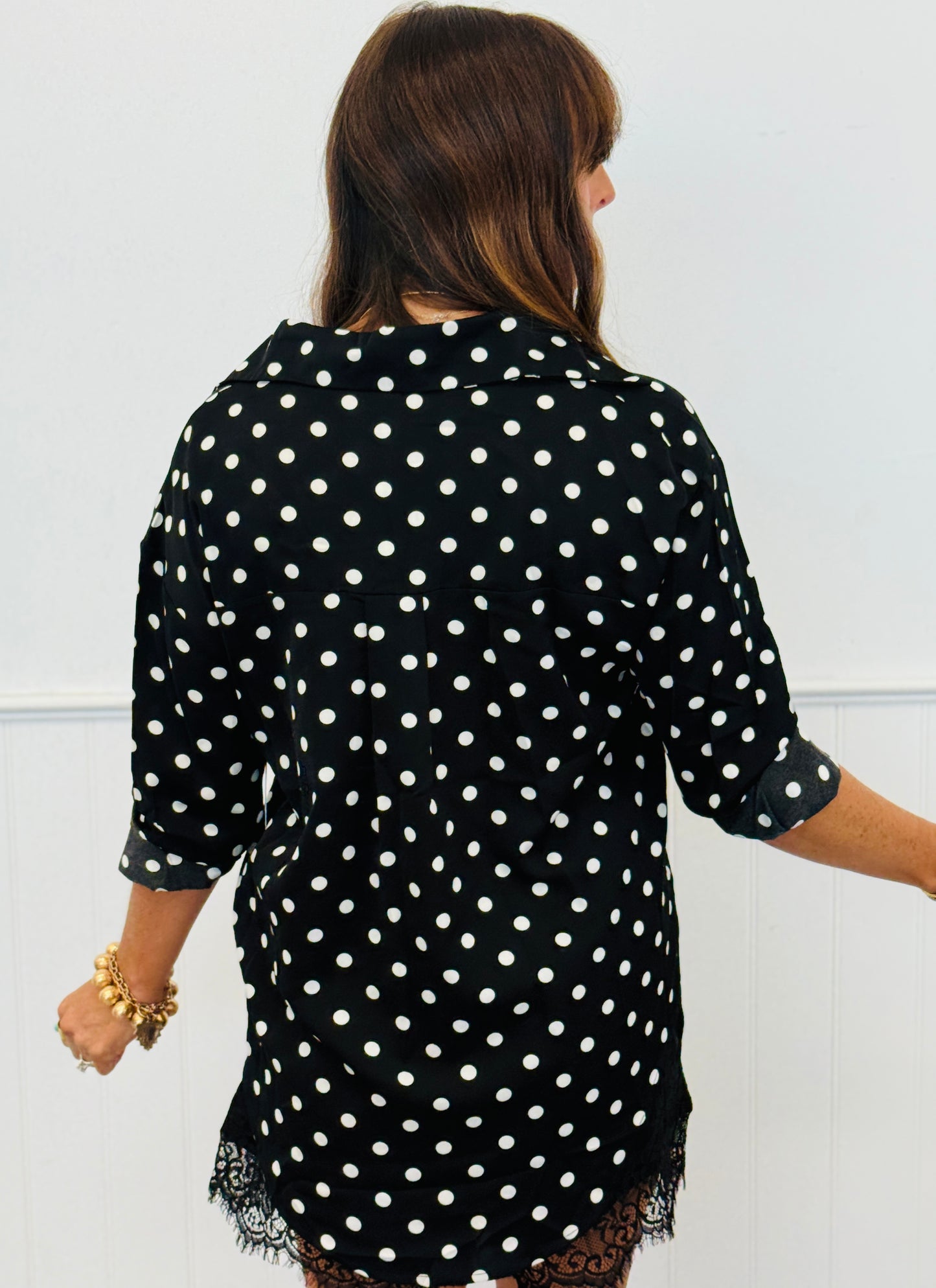 Polka Dot Kathryn Classic Button-Up (Reg. & Plus)